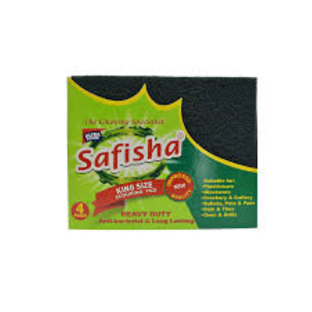 SAFISHA SCOURING PAD KING SIZE 4s